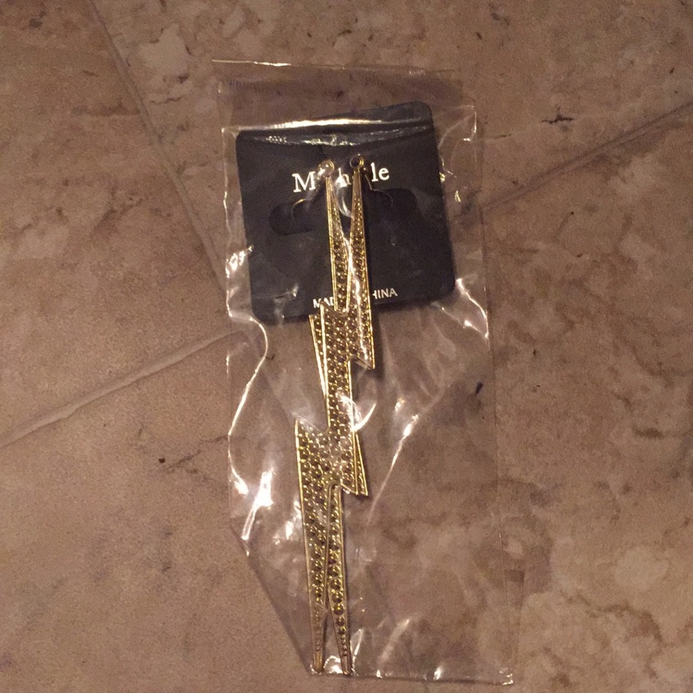 Lightening bolt earrings